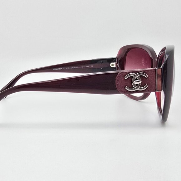 Chanel 5234-Q c.539/3P Red Frame Red Gradient Lens Sunglasses w/ Case Italy 57mm main image 11